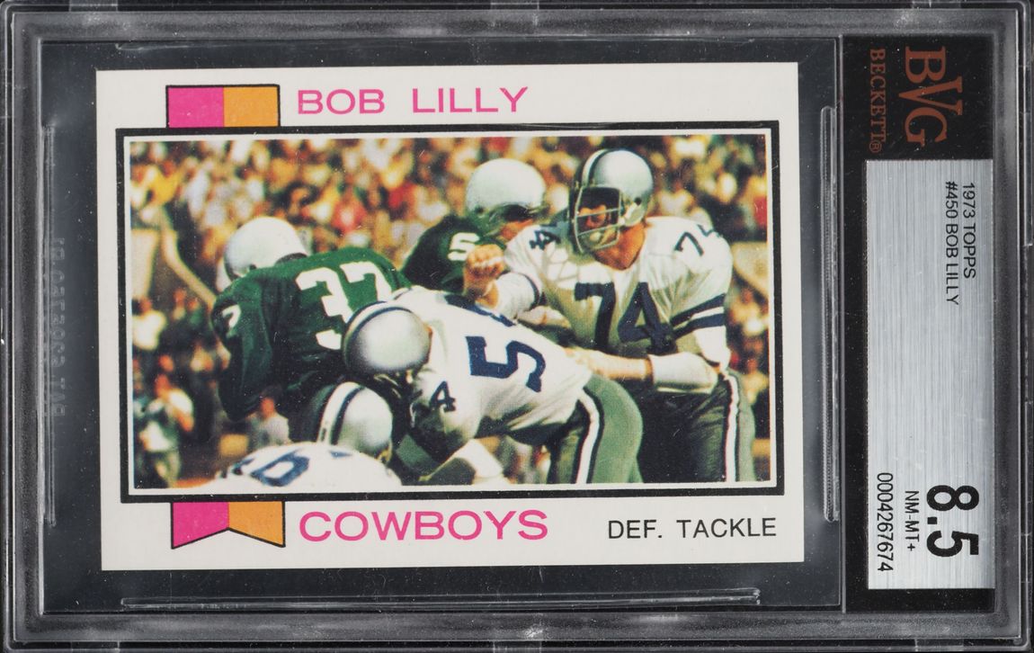 1973 Topps Football Bob Lilly #450 BVG 8.5 NM-MT+