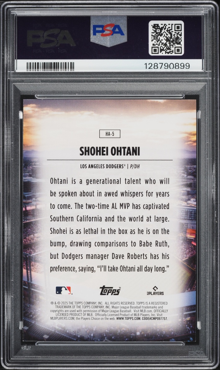 2025 Topps Home Field Advantage Shohei Ohtani #HA-5 PSA 9 MINT