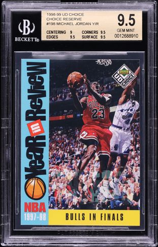 1998 Upper Deck MJx MJ Live Michael Jordan /100 #L16 PSA 8 NM-MT