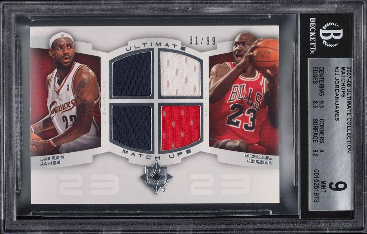 2007 Exquisite Number Piece Michael Jordan LeBron James