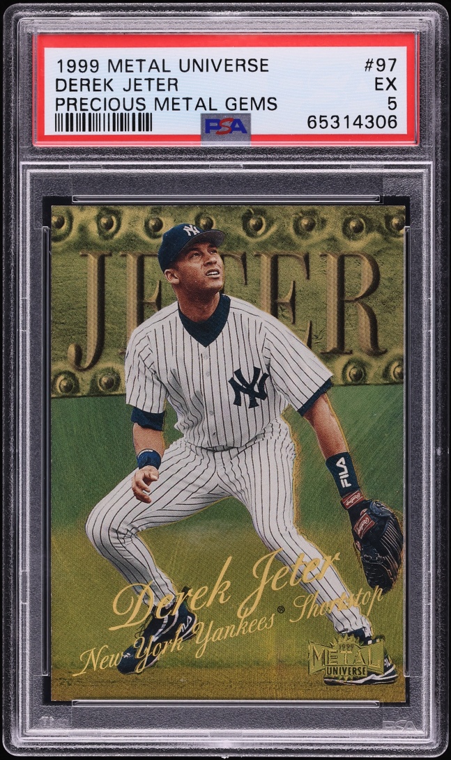 1999 Metal Universe Precious Metal Gems PMG Derek Jeter /50 #97 PSA 5 EX