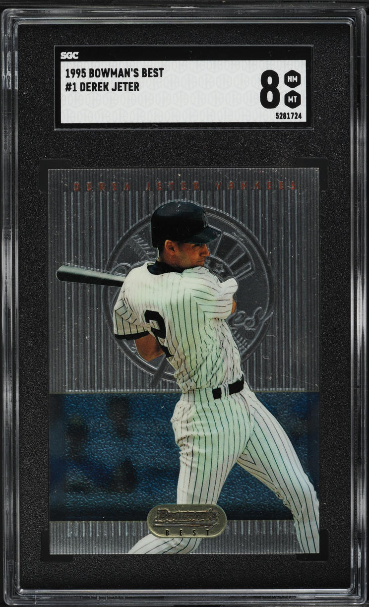 1995 Bowman's Best Derek Jeter ROOKIE #1 SGC 8 NM-MT