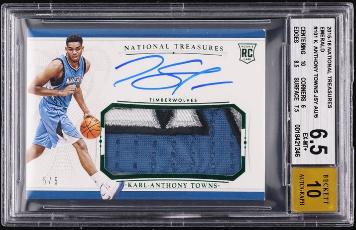2015 Court Kings Fresh Paint Karl-Anthony Towns ROOKIE AUTO #FP-KA