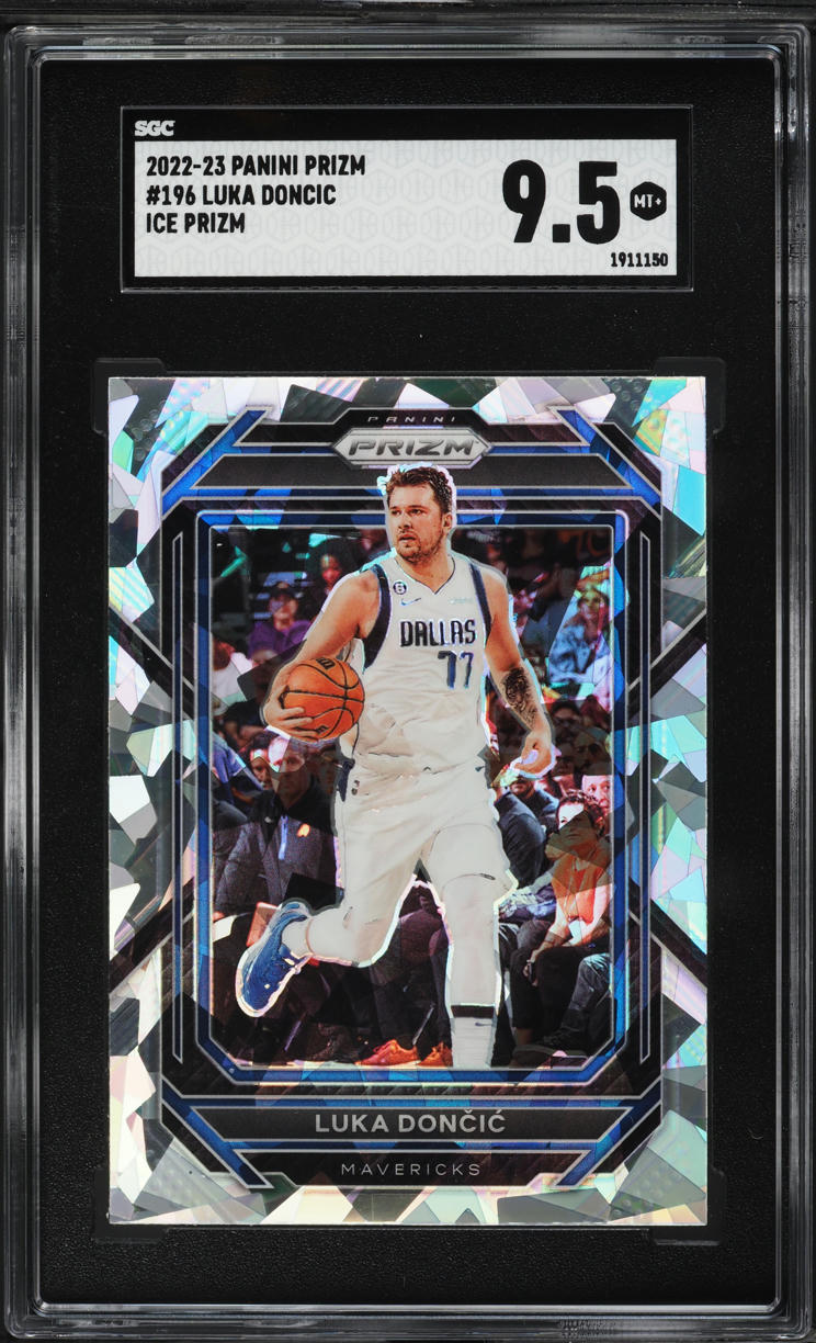 2022 Panini Prizm Ice Luka Doncic #196 SGC 9.5 MINT+