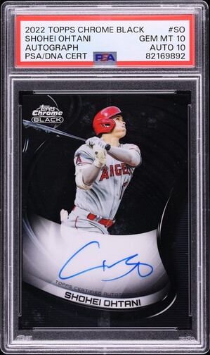 2022 Topps Chrome Club Plaques Shohei Ohtani AUTO DNA 10 /99 #PA