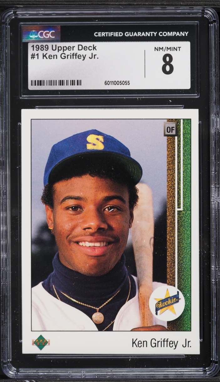 1989 Upper Deck Ken Griffey Jr. ROOKIE #1 CGC 8 NM-MT