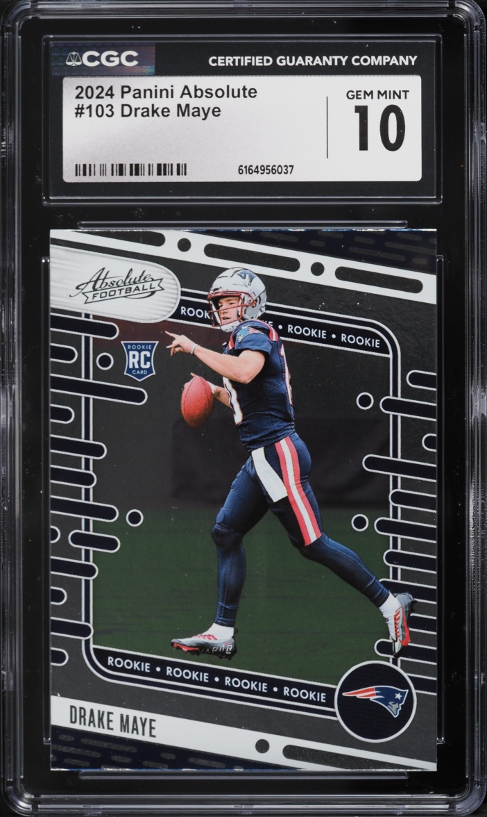 2024 Absolute Football Drake Maye ROOKIE #103 CGC 10 GEM MINT