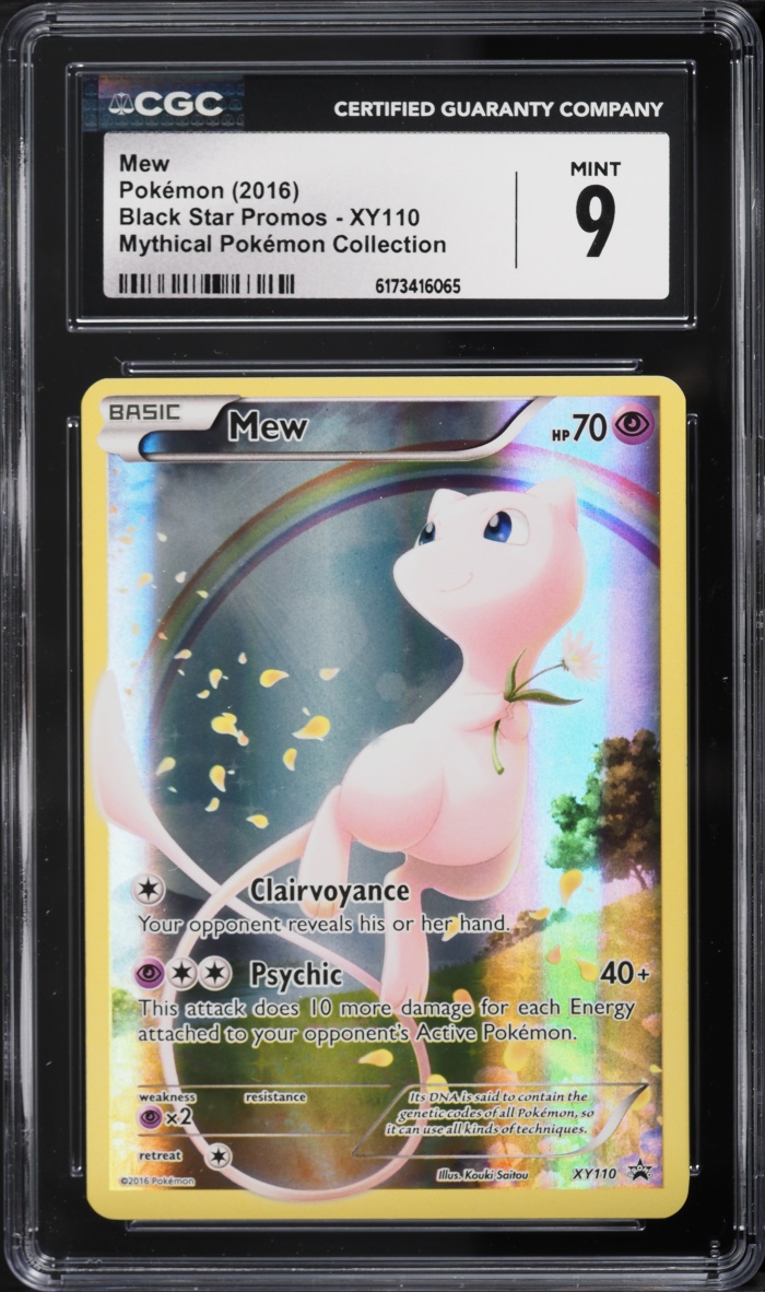 2016 Pokemon XY Promo Mythical Collection Full Art Mew #XY110 CGC 9 MINT