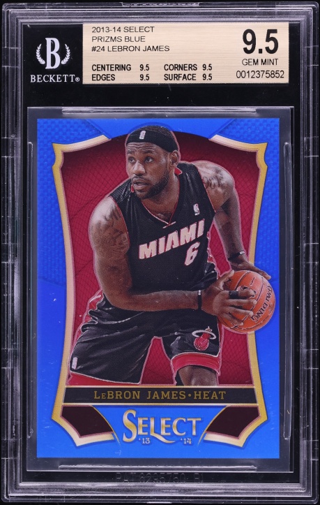 2013 Select Blue Prizm LeBron James /49 #24 BGS 9.5 GEM MINT