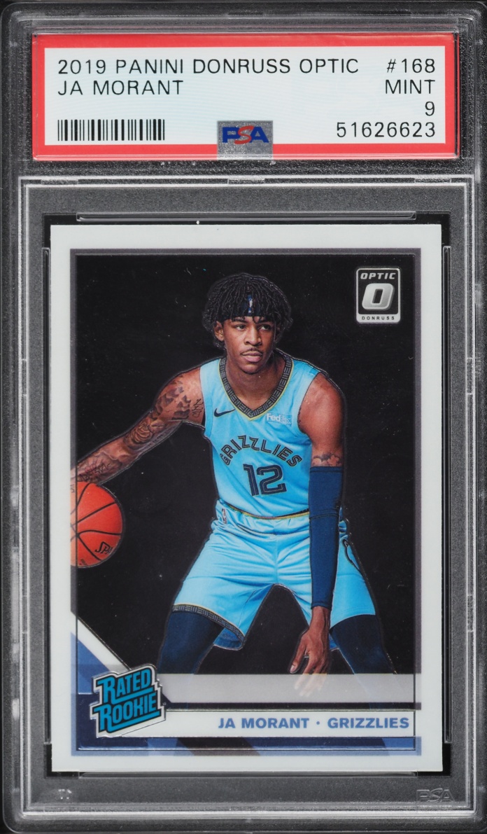 2019 Donruss Optic Ja Morant ROOKIE #168 PSA 9 MINT