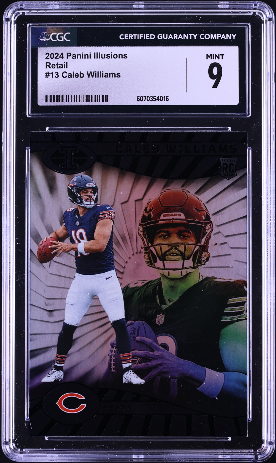 2024 Panini Illusions Retail Caleb Williams ROOKIE #13 CGC 9 MINT