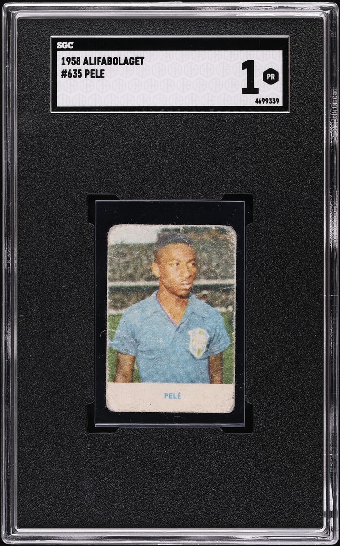 1958 Alifabolaget Soccer Pele ROOKIE #635 SGC 1 PR