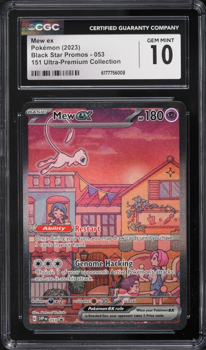 2023 Pokemon Scarlet & Violet Promo 151 Ultra Premium Collection Full Art Mew EX #53 CGC 10 GEM