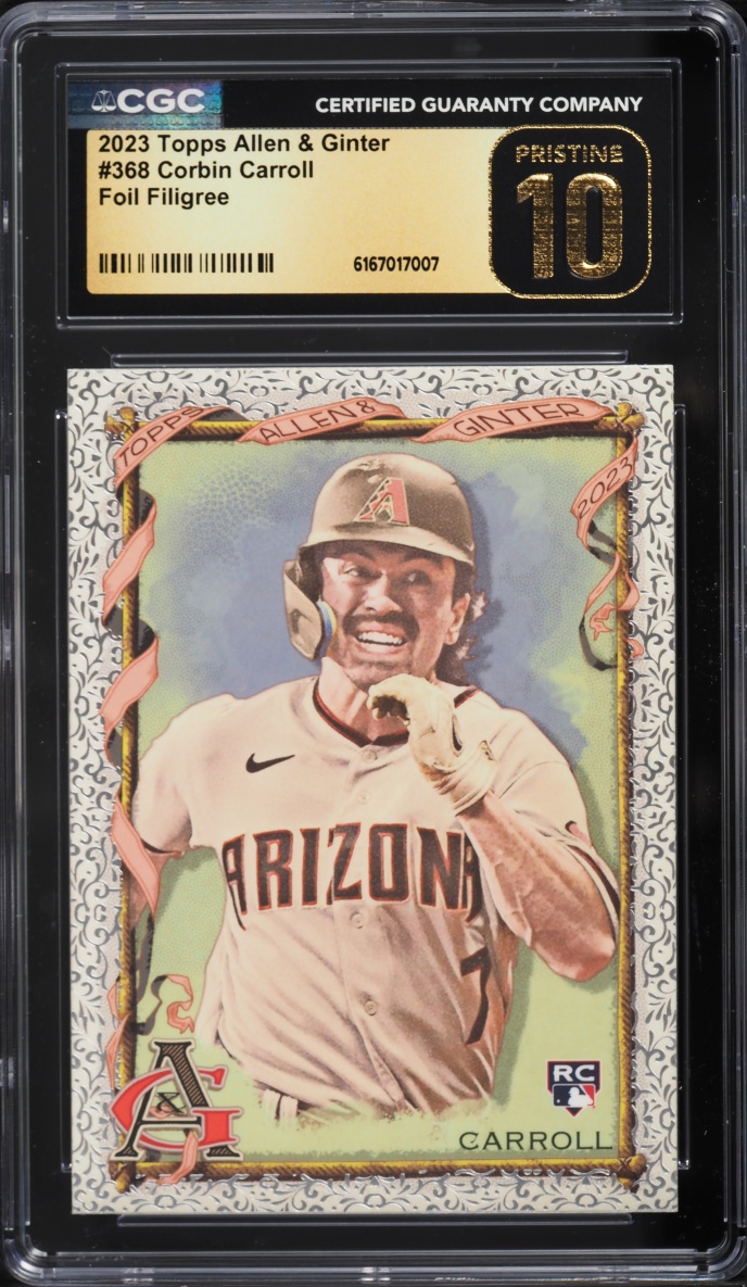 2023 Topps Allen & Ginter Foil Filigree Corbin Carroll ROOKIE #368 CGC 10 PRISTINE