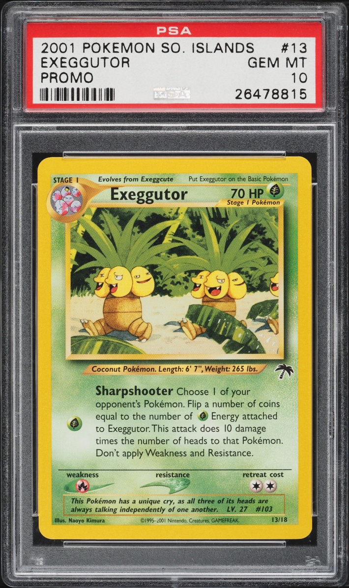 2001 Pokemon Southern Islands Promo Exeggutor #13 PSA 10 GEM MINT