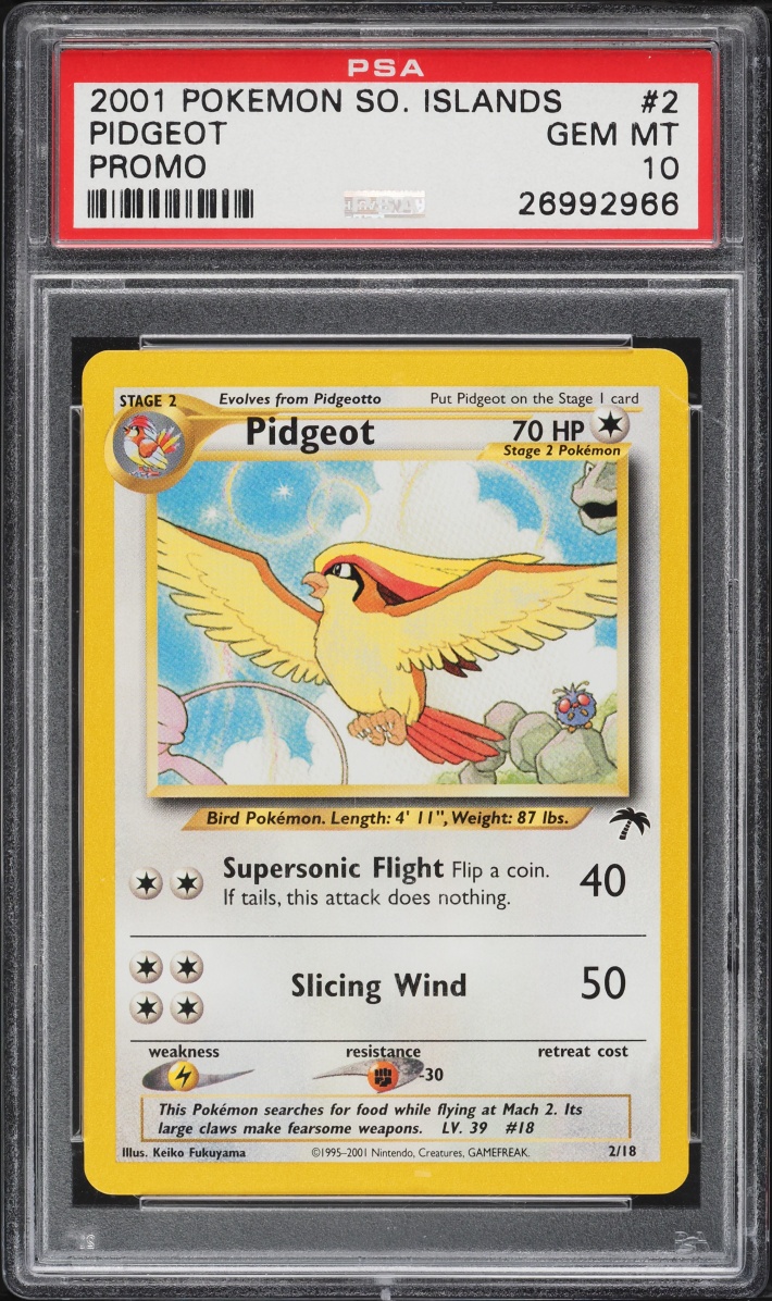 2001 Pokemon Southern Islands Promo Pidgeot #2 PSA 10 GEM MINT