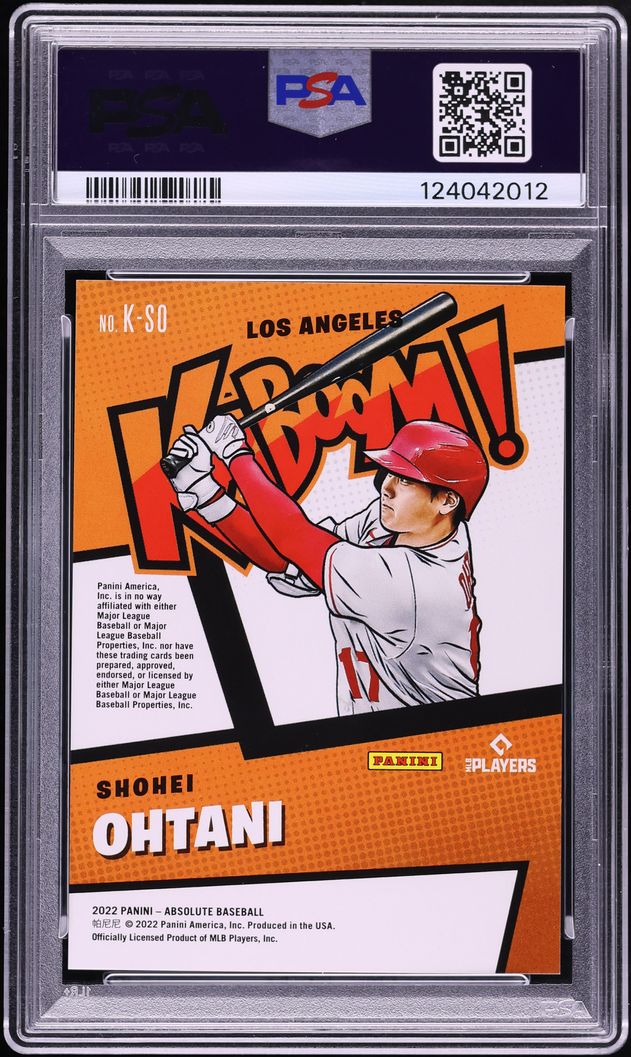 2022 Absolute Kaboom! Shohei Ohtani #K-SO PSA 10 GEM MINT