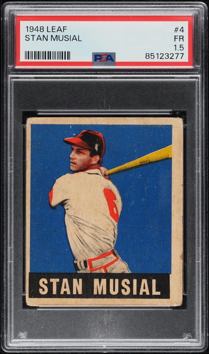 1948 Leaf Stan Musial ROOKIE #4 PSA 1.5 FR