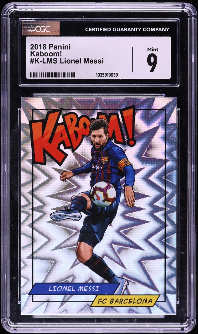 2018 Panini Kaboom Lionel Messi #K-LMS CGC 9 MINT