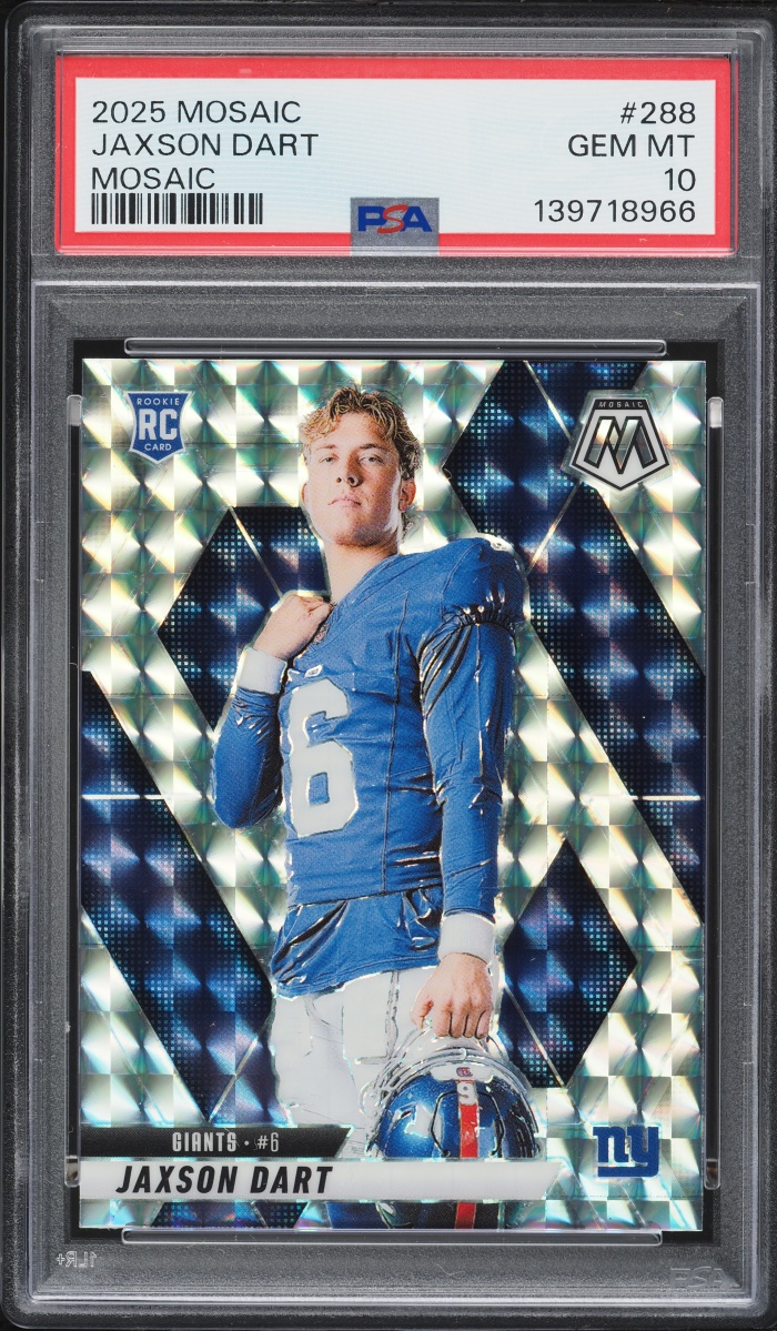 2025 Panini Mosaic Prizm Jaxson Dart ROOKIE #288 PSA 10 GEM MINT