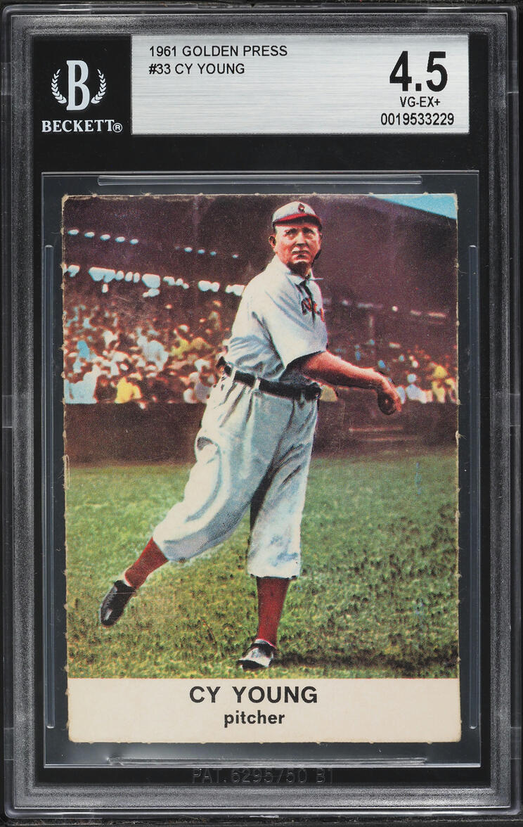 1961 Golden Press Cy Young #33 BGS 4.5 VGEX+