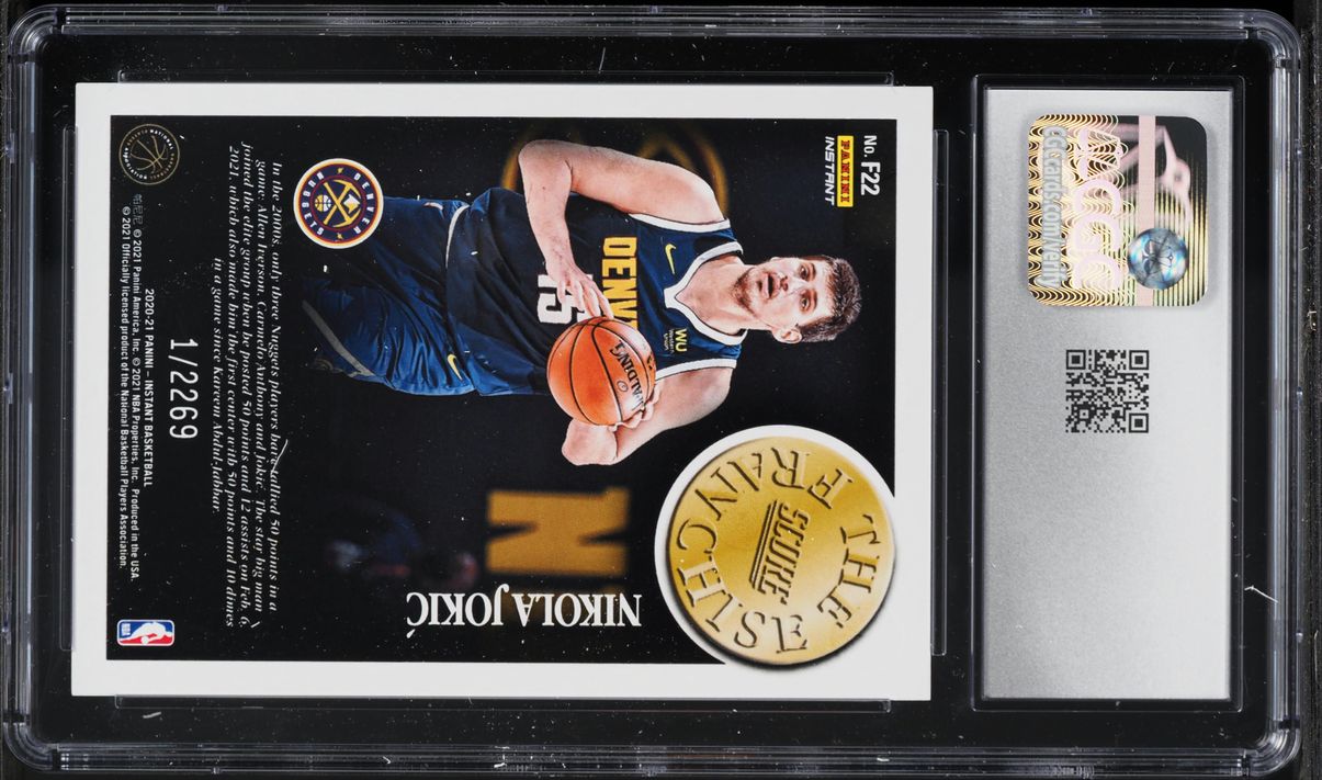 2020 Panini Instant The Franchise Nikola Jokic /2269 #F22 CGC 10 GEM MINT