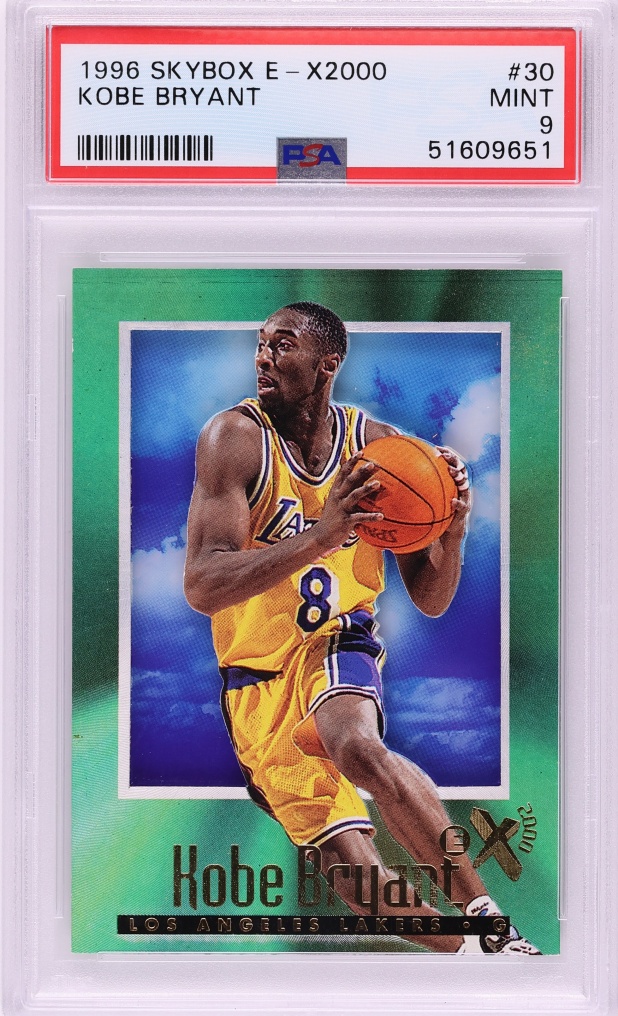 1996 Skybox E-X2000 Kobe Bryant ROOKIE #30 PSA 9 MINT