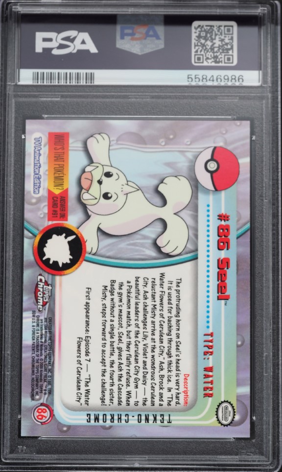 2000 Topps Chrome Pokemon Series 2 Tekno Seel #86 PSA 10 GEM MINT