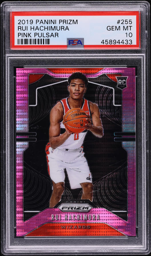 2019 Panini Prizm Rui Hachimura ROOKIE RC #255 PSA 10 GEM MINT on