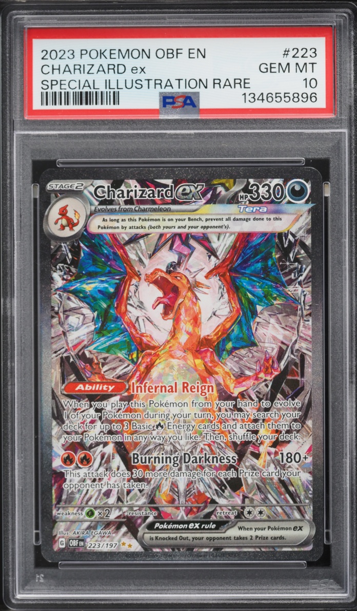 2023 Pokemon Scarlet & Violet Obsidian Flames SIR Charizard EX #223 PSA 10 GEM MINT