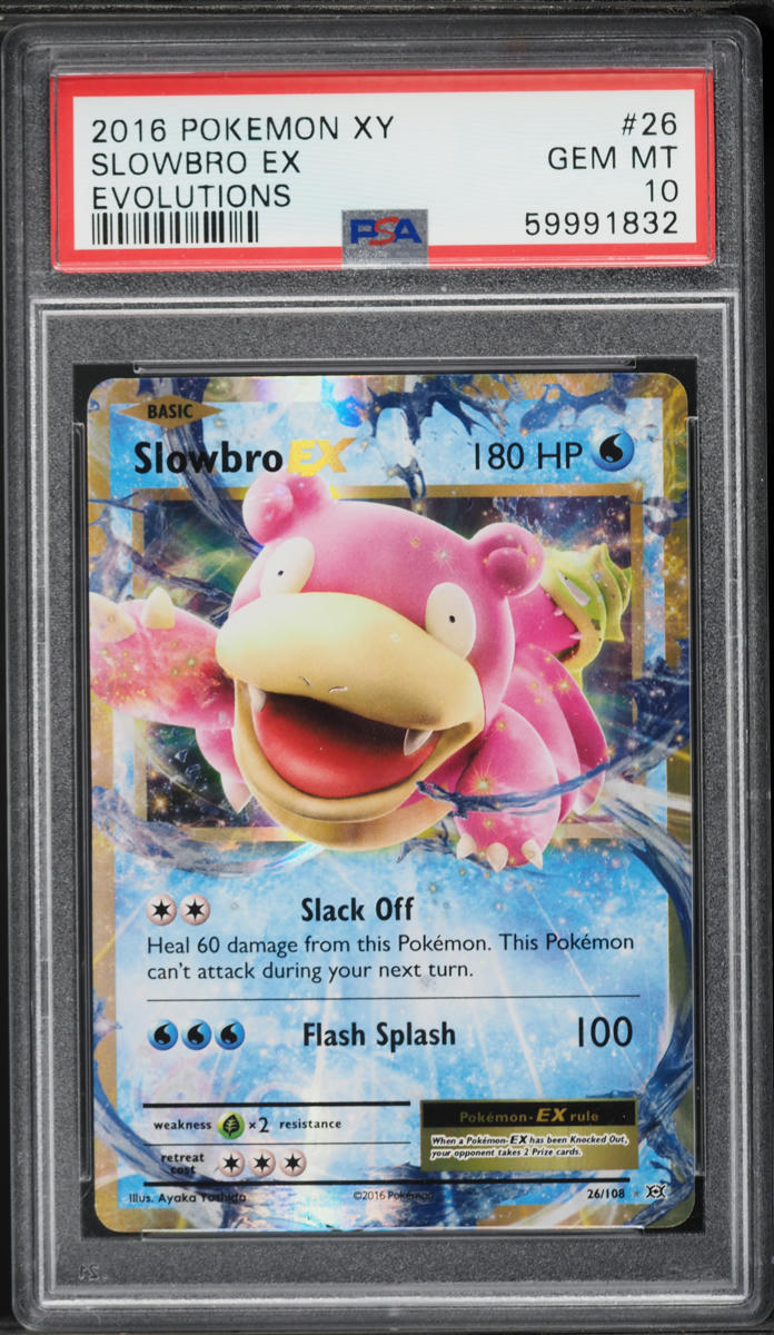 2016 Pokemon XY Evolutions Slowbro EX #26 PSA 10 GEM MINT
