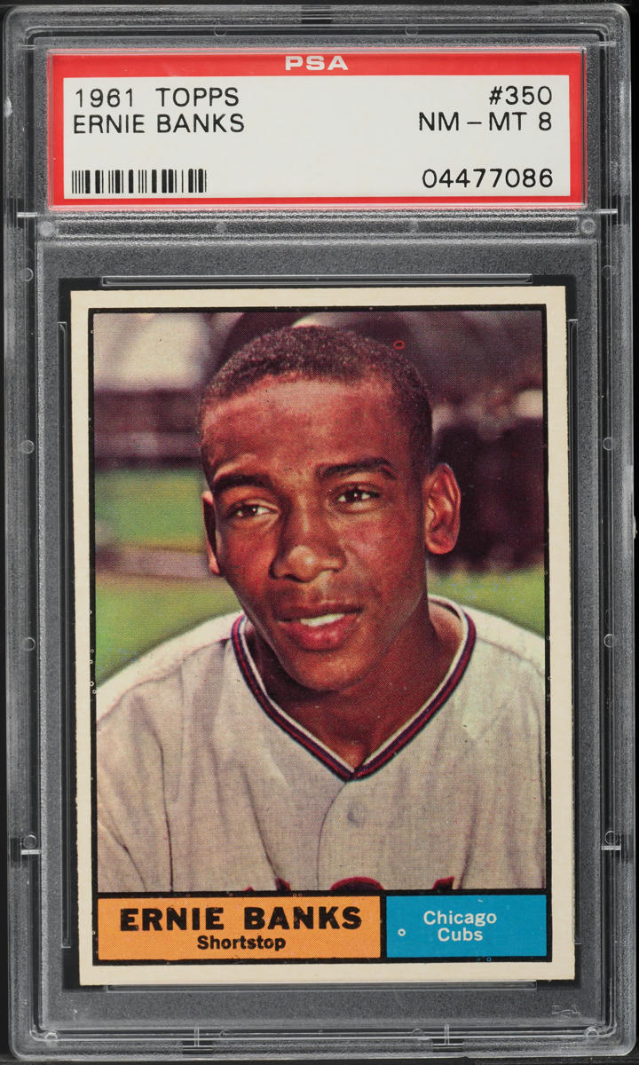 1961 Topps Ernie Banks #350 PSA 8 NM-MT