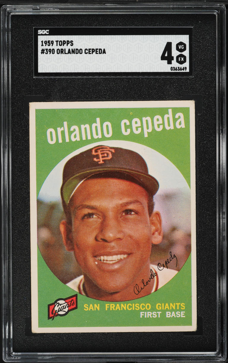1959 Topps Orlando Cepeda #390 SGC 4 VGEX