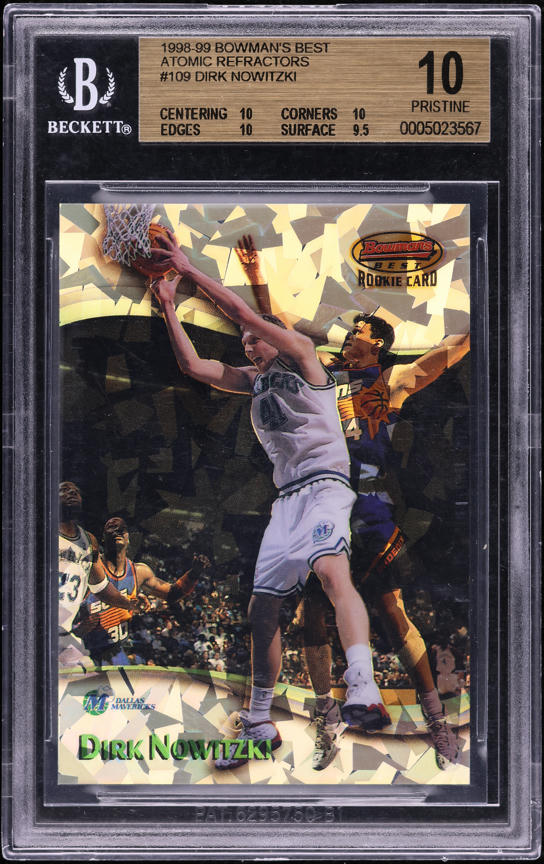 1998 Bowman's Best Atomic Refractor Kobe Bryant AUTO #A1 BGS 9.5