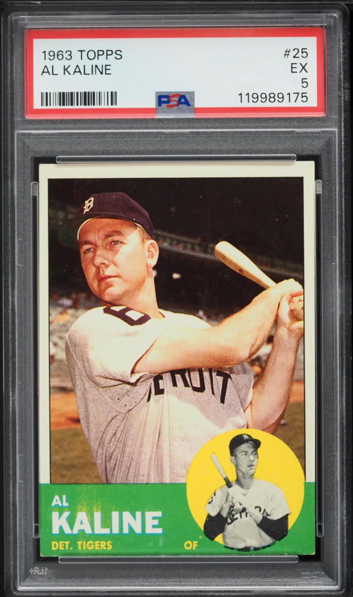 1963 Topps Al Kaline #25 PSA 5 EX