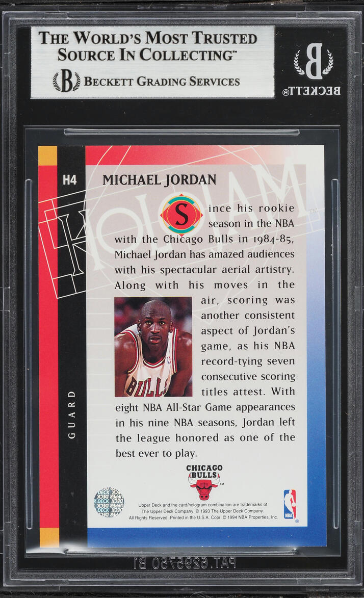 1993 Upper Deck Holojam Michael Jordan #H4A BGS 8.5 NM-MT+