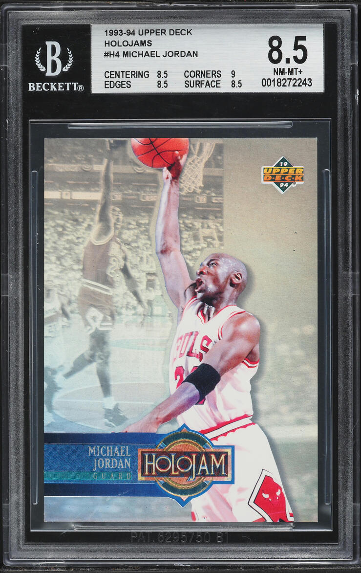 1993 Upper Deck Holojam Michael Jordan #H4A BGS 8.5 NM-MT+