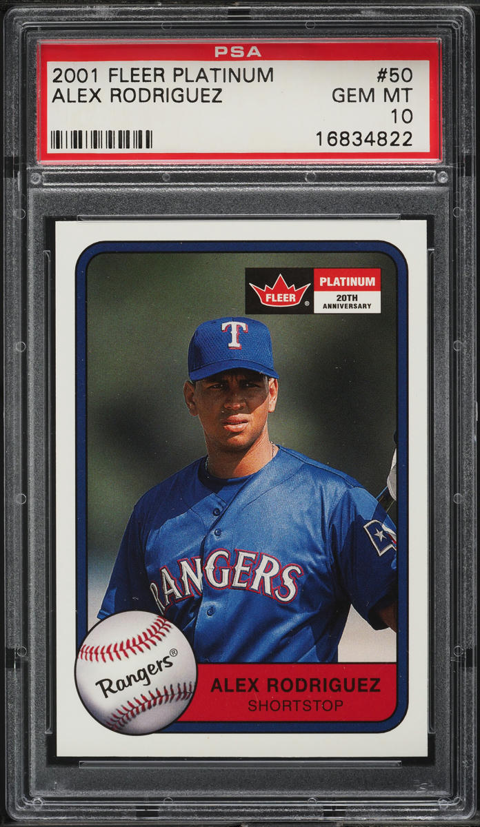 2001 Fleer Platinum Alex Rodriguez #50 PSA 10 GEM MINT