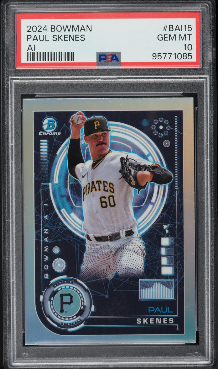 2024 Bowman Chrome AI Paul Skenes ROOKIE #BAI-15 PSA 10 GEM MINT