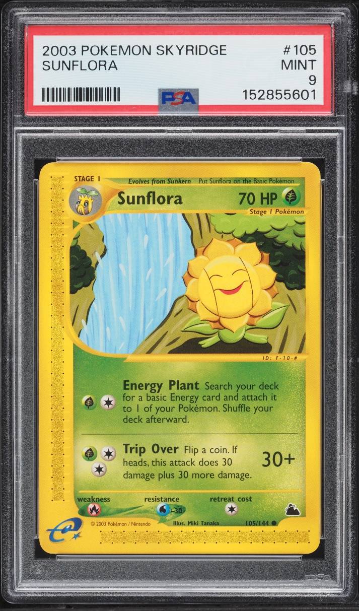 2003 Pokemon Skyridge Sunflora #105 PSA 9 Mint