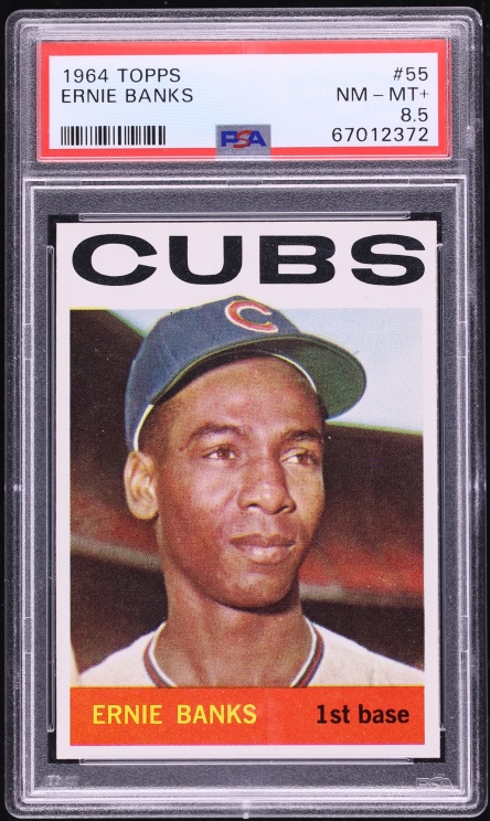 1964 Topps Ernie Banks #55 PSA 8.5 NM-MT+