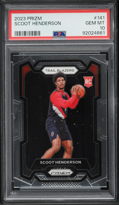 2023 Select Concourse Green Shock Prizm Scoot Henderson ROOKIE #77