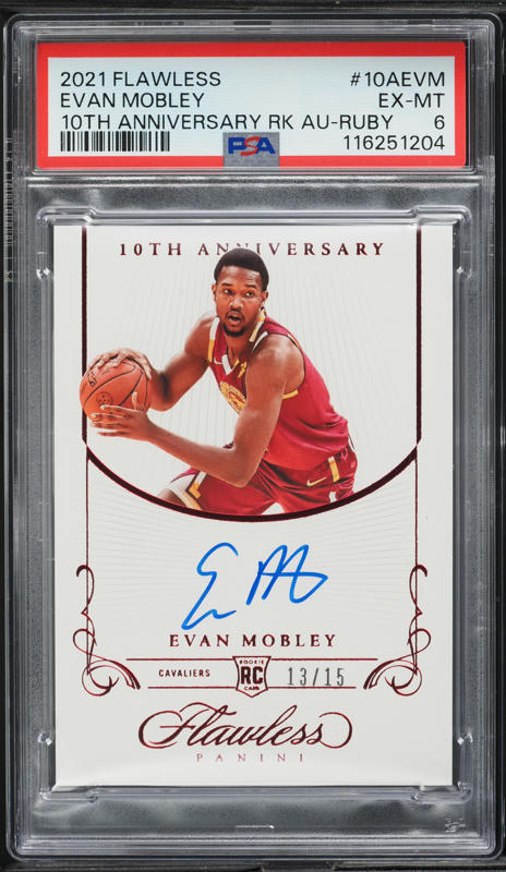 2021 Panini Contenders 75th Evan Mobley ROOKIE AUTO DNA 10 #103