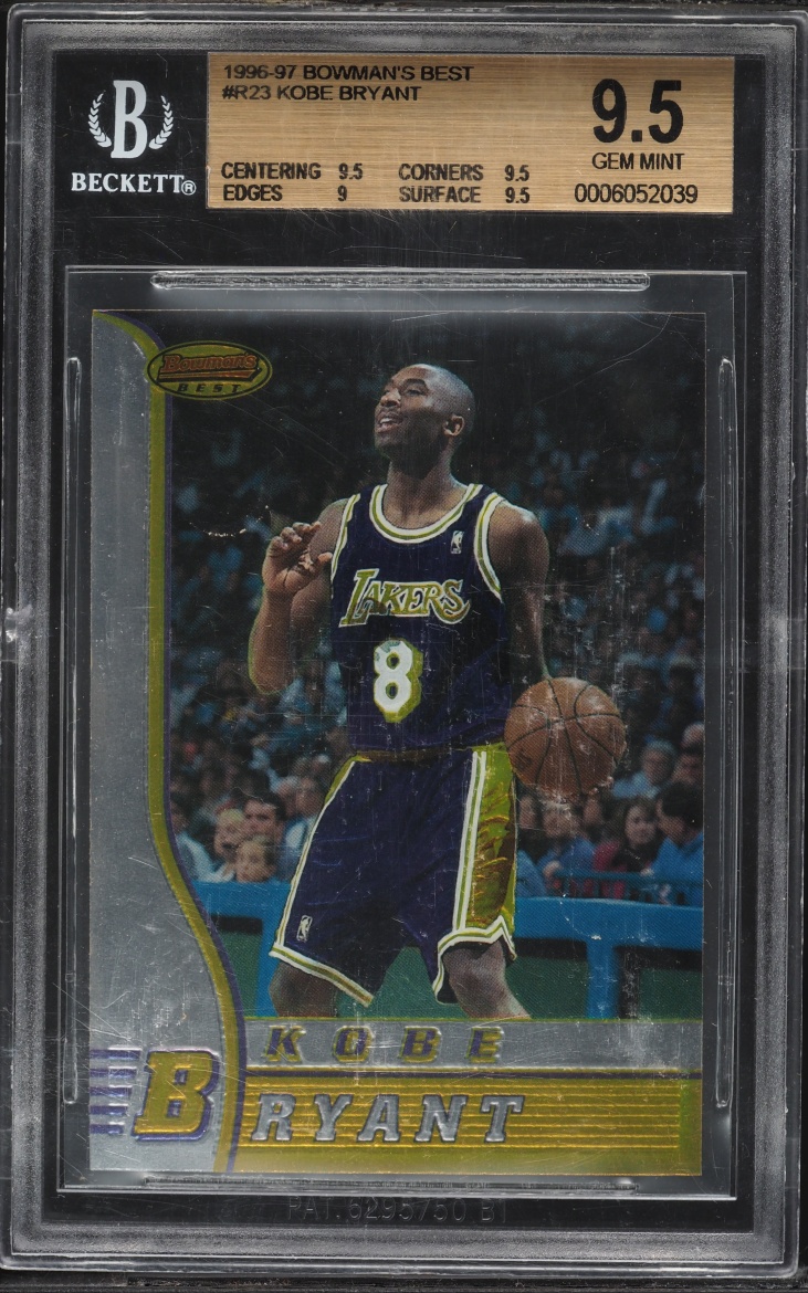 1996 Bowman's Best Kobe Bryant ROOKIE #R23 BGS 9.5 GEM MINT
