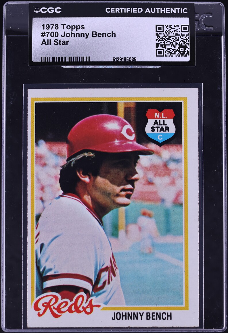 1978 Topps Johnny Bench ALL-STAR #700 CGC AUTH