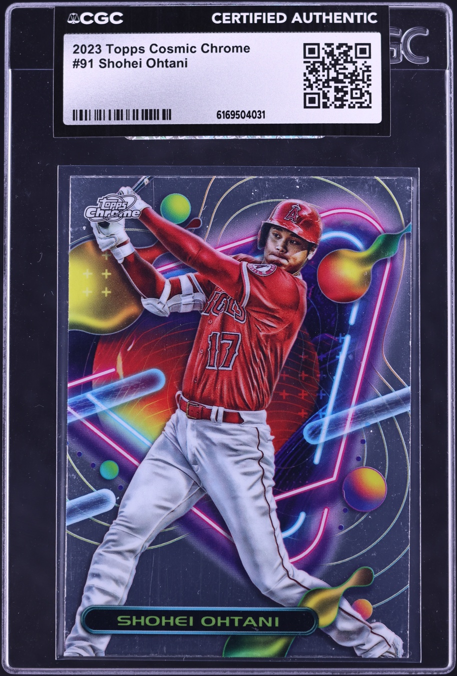 2023 Topps Chrome Cosmic Shohei Ohtani #91 CGC AUTH