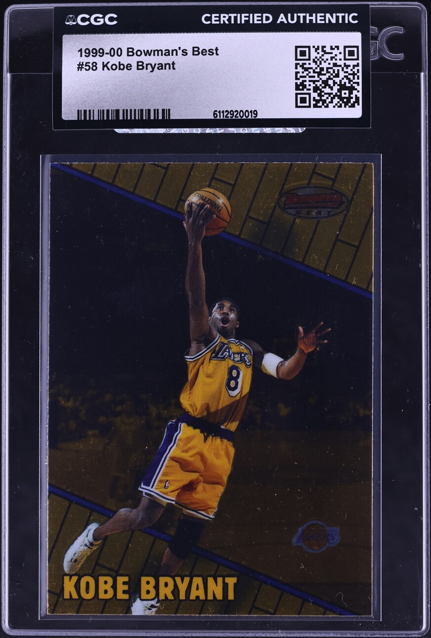 1999 Bowman's Best Kobe Bryant #58 CGC AUTH