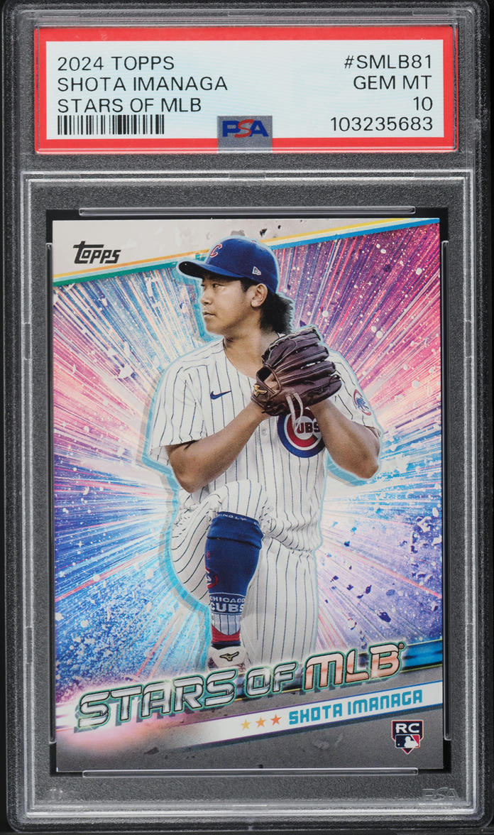 2024 Topps Stars Of MLB Update Shota Imanaga ROOKIE #SMLB-81 PSA 10 GEM ...