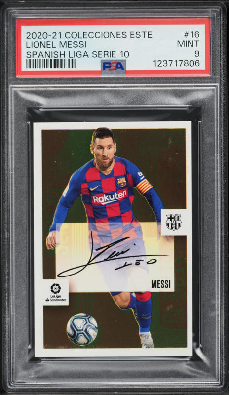 メッシPanini 2020 Preimpreso Auto serie 10 2020 Panini Obsidian Black Colorblast Lionel Messi #1 PSA 10 GEM