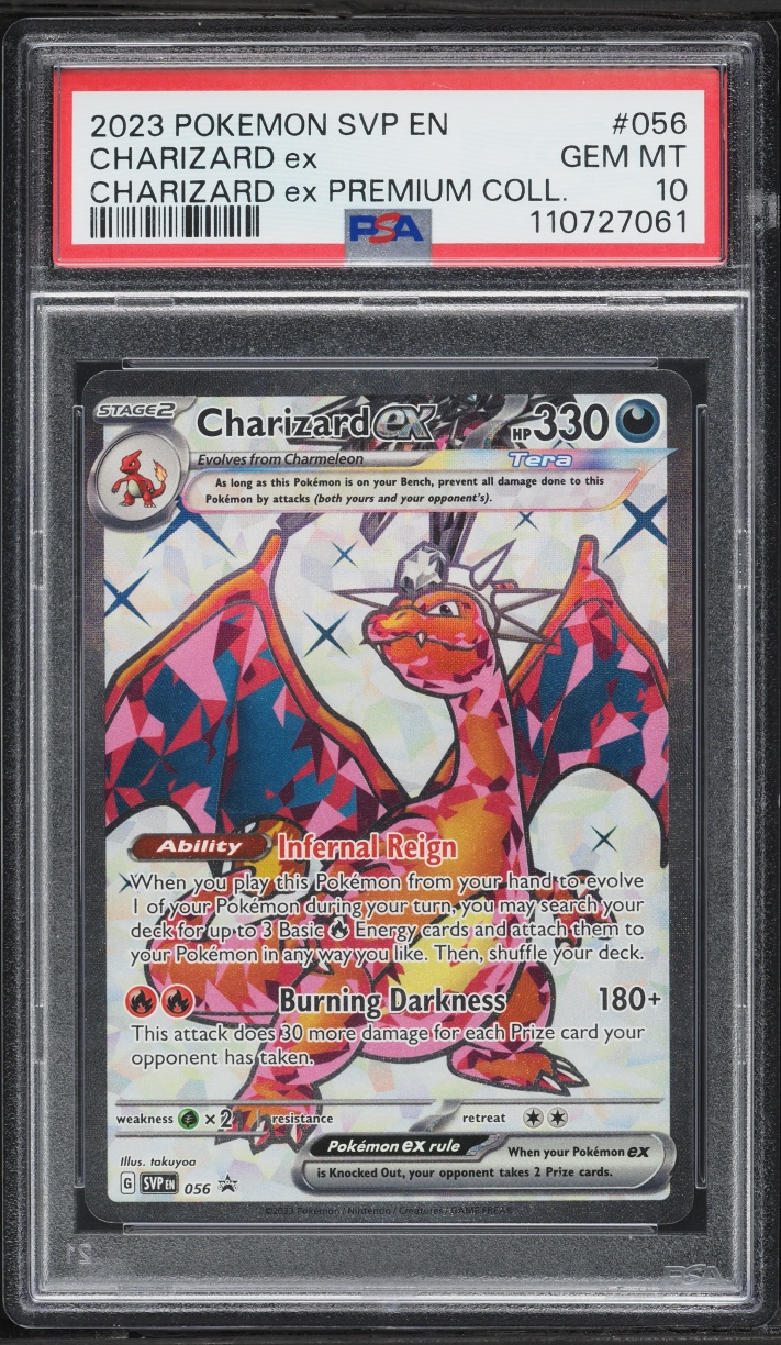 2023 Pokemon Scarlet & Violet Promo Premium Collection Full Art Charizard EX #56 PSA 10 GEM